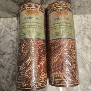 2 Springmaid Decorative Wall Border Royal Paisley 7051269 NEW 15 Ft X 6.87" Each